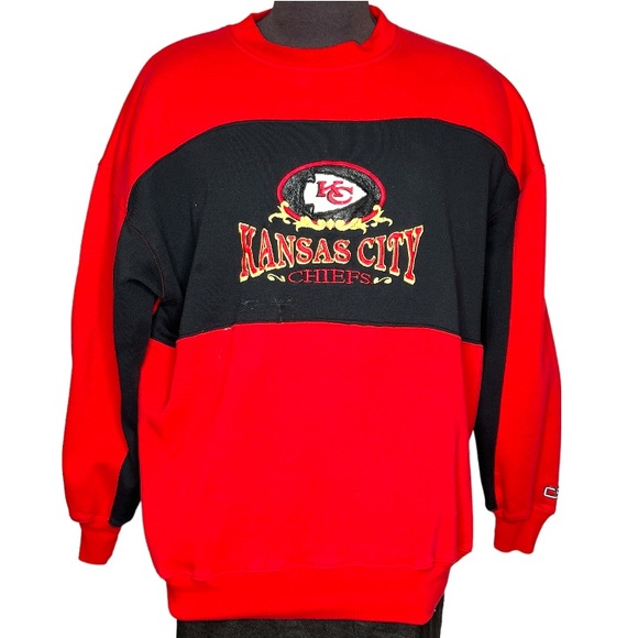 Other - Vtg Kansas City Chiefs NFL Football Sweatshirt Pullover Crewneck XL